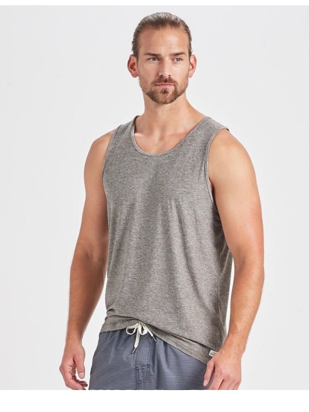 Vuori Sleeveless Heather Gray Men’s Tank Top